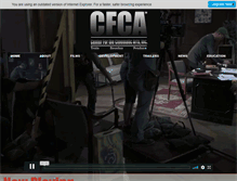 Tablet Screenshot of centerforthecinematicarts.com